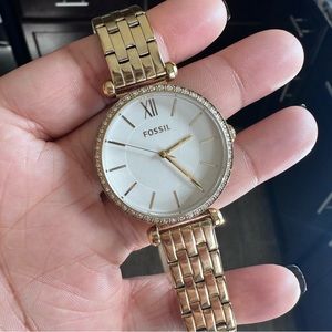 Fossil Gold Stainless Steel Tillie Watch 36MM